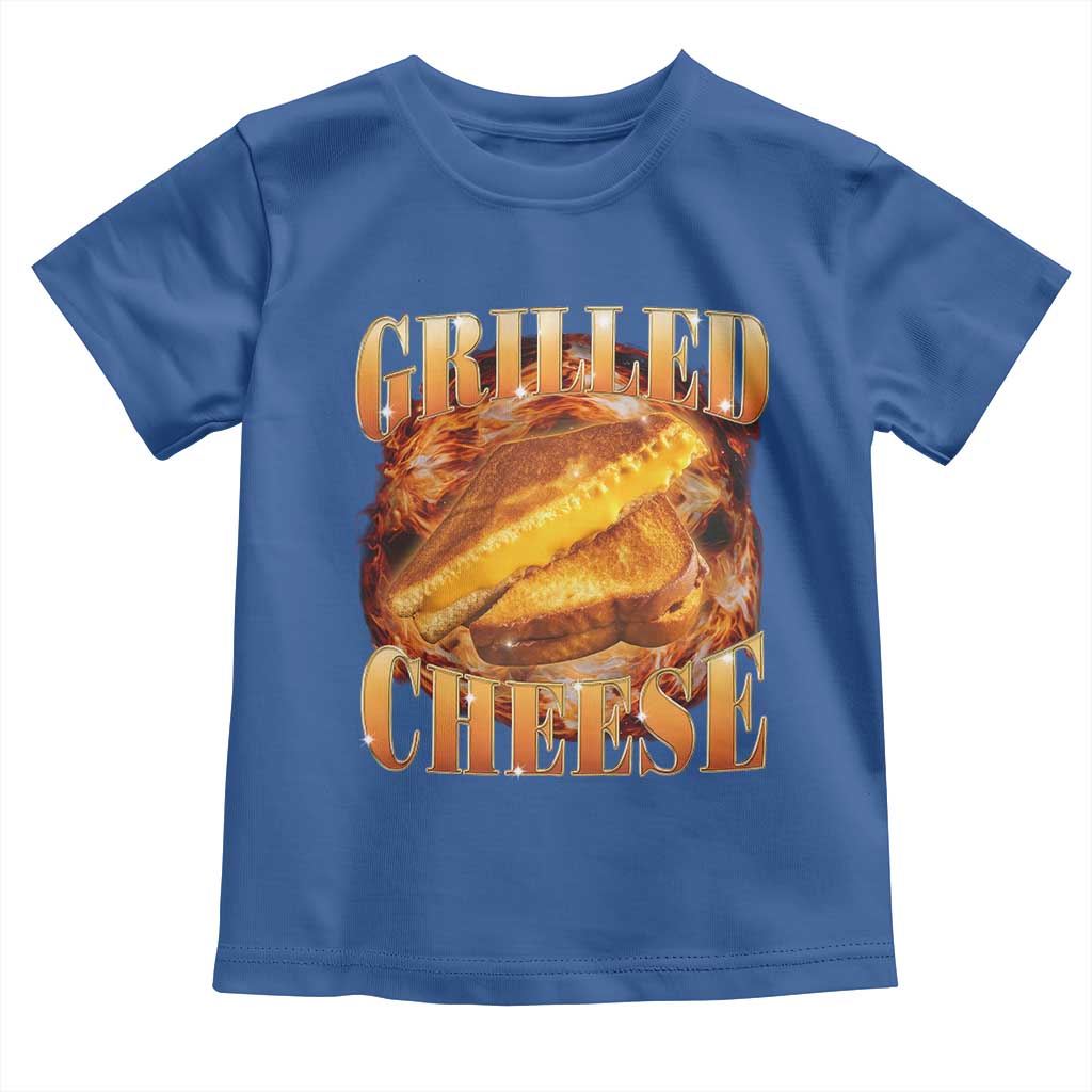 Grilled Cheese Toddler T Shirt Food Lover Funny Gag Weird Meme 90s - Wonder Print Shop