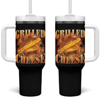 Grilled Cheese Tumbler With Handle Food Lover Funny Gag Weird Meme 90s - Wonder Print Shop