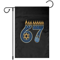 Funny 67 Hanukkah Garden Flag Chanukah Menorah Dreidel Star Of David Six Seven Meme - Wonder Print Shop