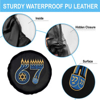 Funny 67 Hanukkah Spare Tire Cover Chanukah Menorah Dreidel Star Of David Six Seven Meme - Wonder Print Shop