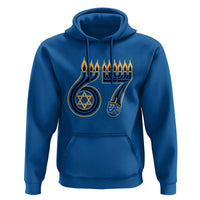 Funny 67 Hanukkah Hoodie Chanukah Menorah Dreidel Star Of David Six Seven Meme - Wonder Print Shop