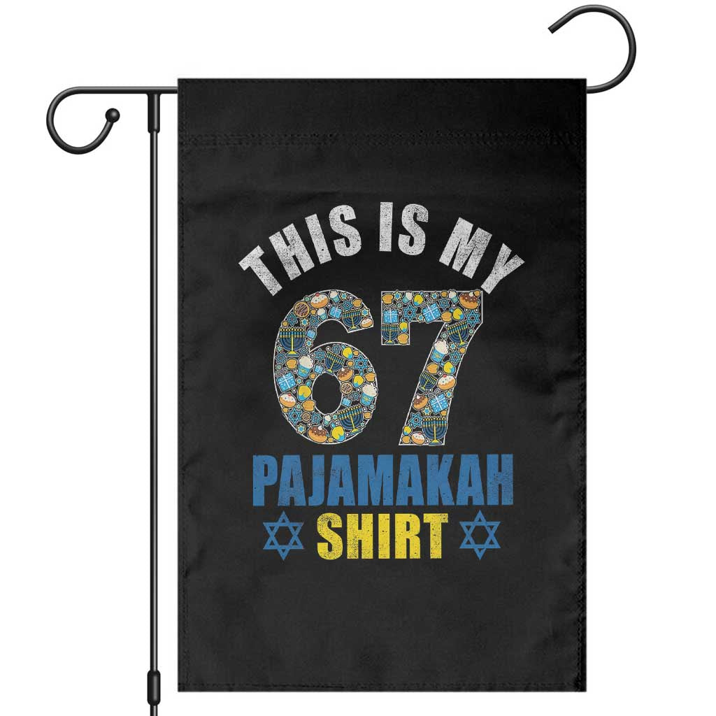 Funny 67 Hanukkah Garden Flag This Is My 67 Pajamakah Gift - Wonder Print Shop