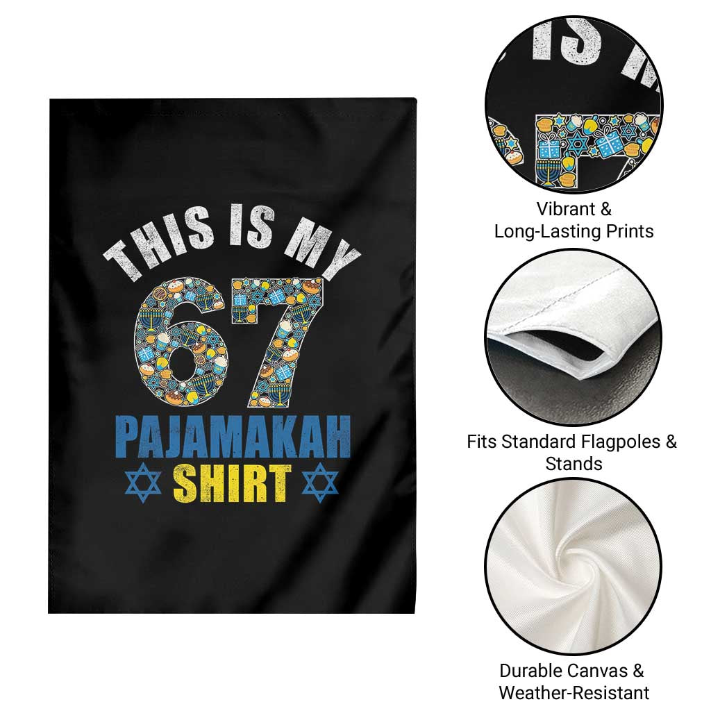 Funny 67 Hanukkah Garden Flag This Is My 67 Pajamakah Gift - Wonder Print Shop