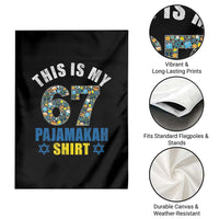 Funny 67 Hanukkah Garden Flag This Is My 67 Pajamakah Gift - Wonder Print Shop