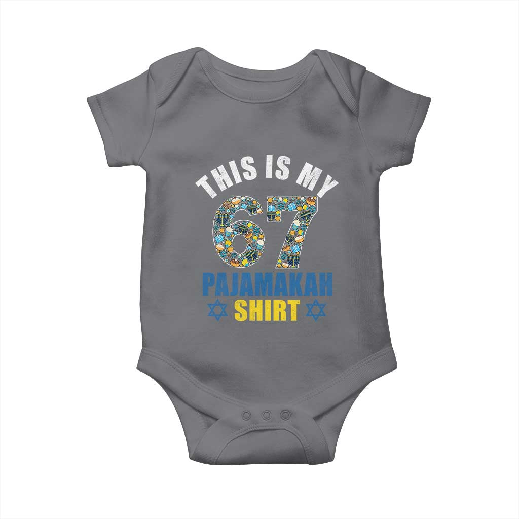 Funny 67 Hanukkah Baby Onesie This Is My 67 Pajamakah Gift - Wonder Print Shop