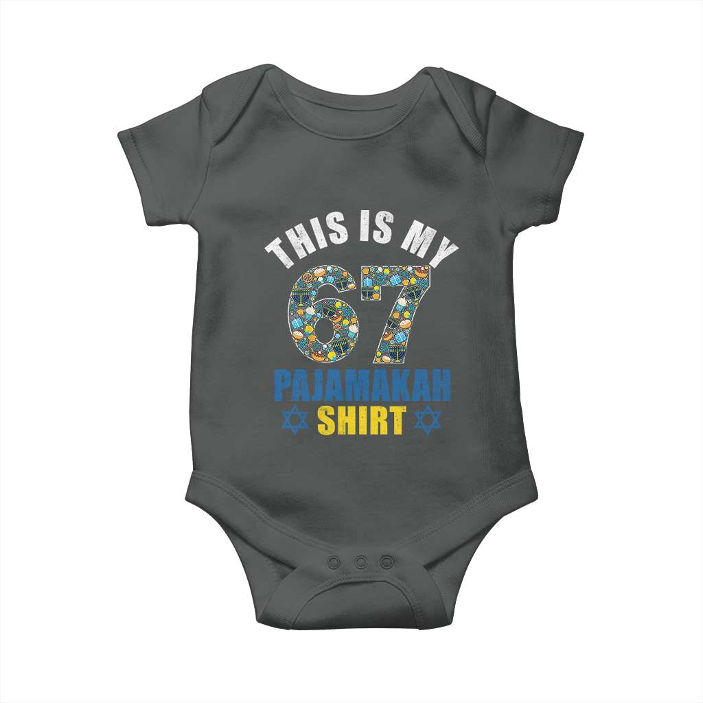 Funny 67 Hanukkah Baby Onesie This Is My 67 Pajamakah Gift - Wonder Print Shop