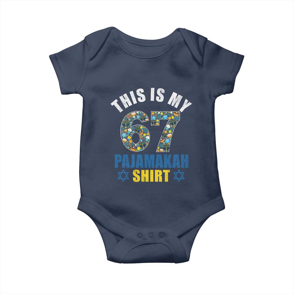 Funny 67 Hanukkah Baby Onesie This Is My 67 Pajamakah Gift - Wonder Print Shop