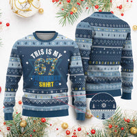 Funny 67 Chanukah Hanukkah Ugly Sweater This Is My 67 Pajamakah Gift - Wonder Print Shop
