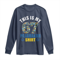 Funny 67 Hanukkah Long Sleeve Shirt This Is My 67 Pajamakah Gift - Wonder Print Shop