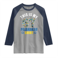 Funny 67 Hanukkah Raglan Shirt This Is My 67 Pajamakah Gift - Wonder Print Shop