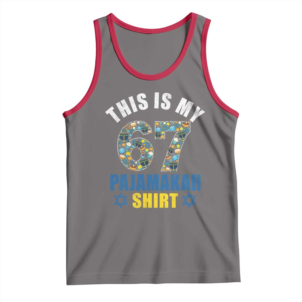 Funny 67 Hanukkah Tank Top This Is My 67 Pajamakah Gift - Wonder Print Shop