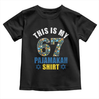 Funny 67 Hanukkah Toddler T Shirt This Is My 67 Pajamakah Gift - Wonder Print Shop