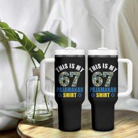 Funny 67 Hanukkah Tumbler With Handle This Is My 67 Pajamakah Gift - Wonder Print Shop