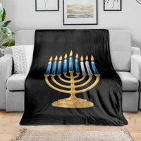 Funny 67 Hanukkah Throw Blanket Chanukah Menorah Sixth Seventh Night - Wonder Print Shop