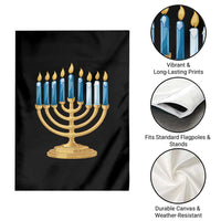 Funny 67 Hanukkah Garden Flag Chanukah Menorah Sixth Seventh Night - Wonder Print Shop