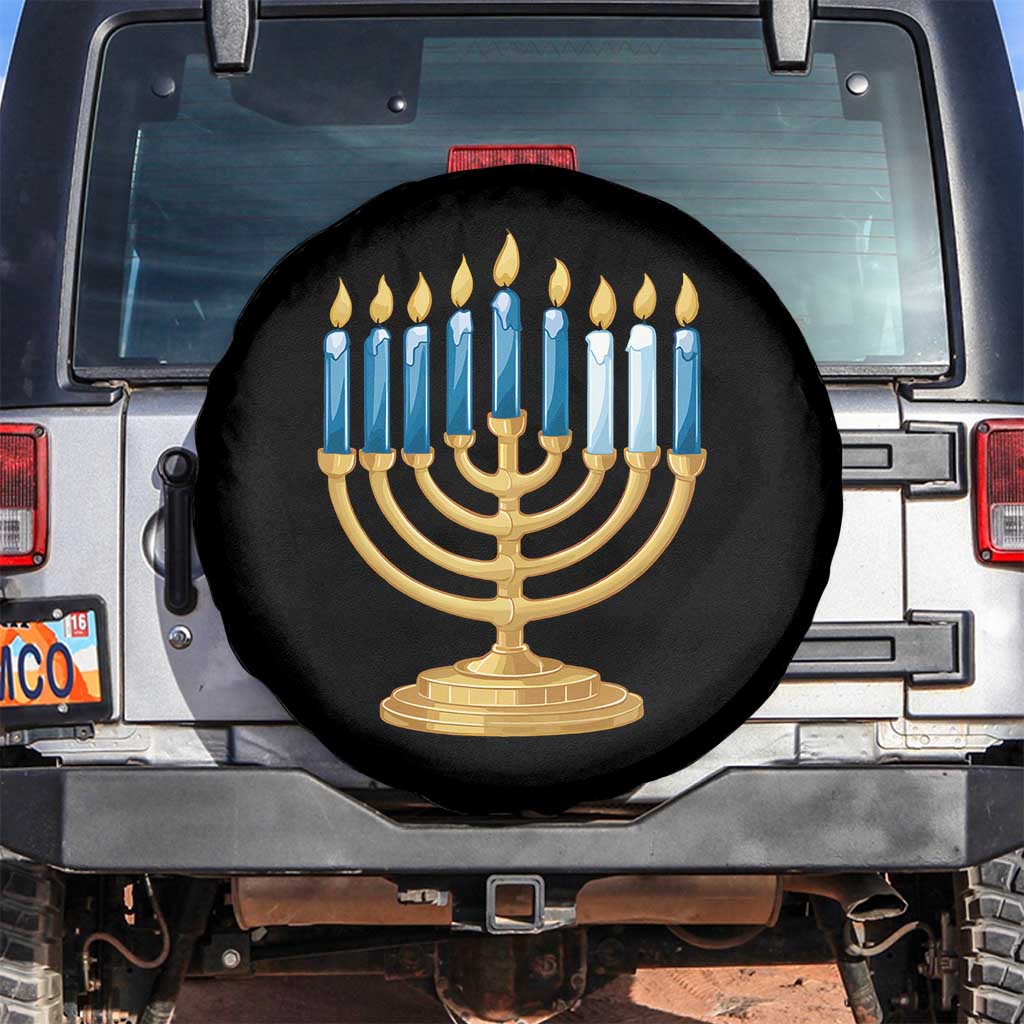 Funny 67 Hanukkah Spare Tire Cover Chanukah Menorah Sixth Seventh Night - Wonder Print Shop