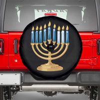 Funny 67 Hanukkah Spare Tire Cover Chanukah Menorah Sixth Seventh Night - Wonder Print Shop