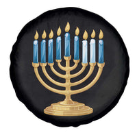 Funny 67 Hanukkah Spare Tire Cover Chanukah Menorah Sixth Seventh Night - Wonder Print Shop