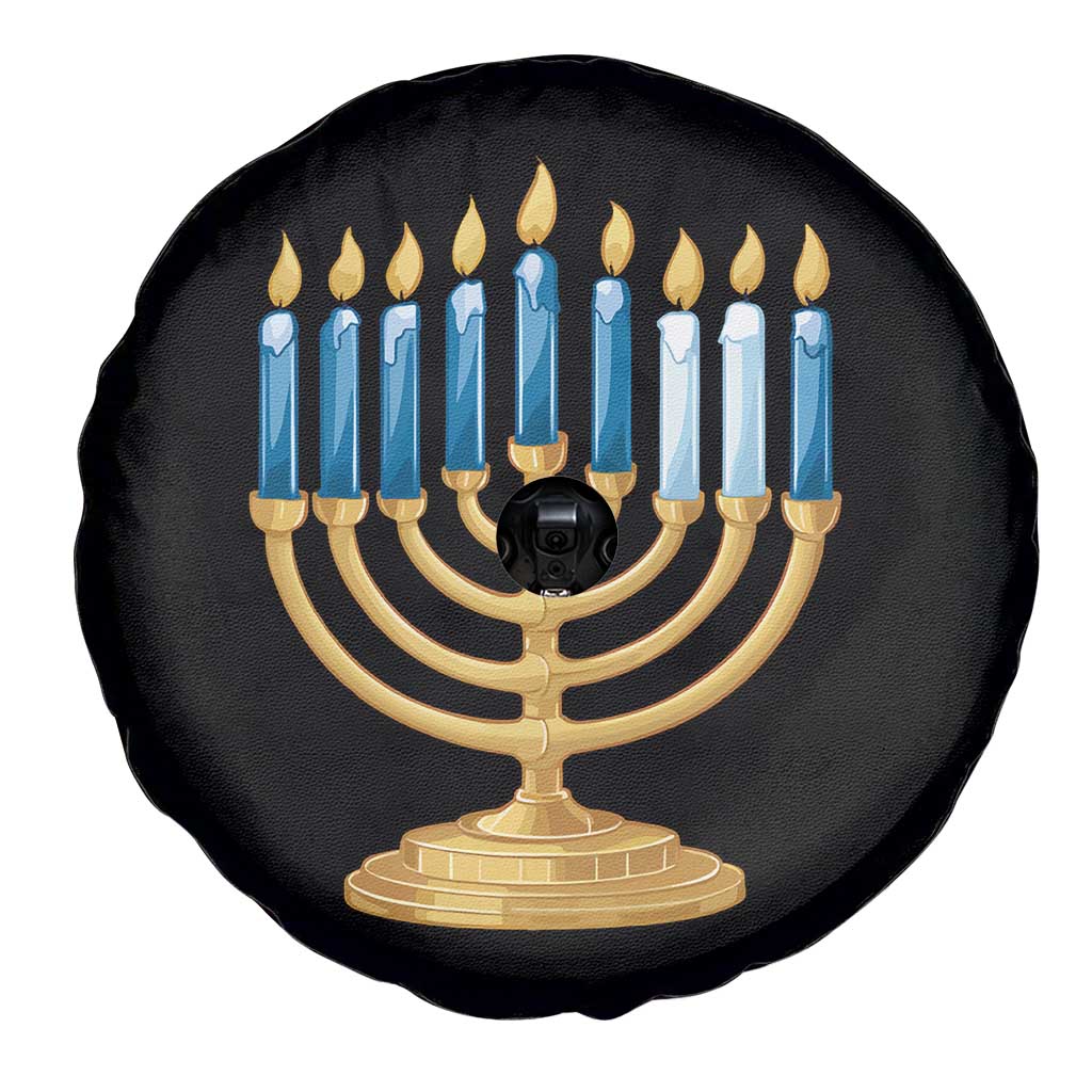 Funny 67 Hanukkah Spare Tire Cover Chanukah Menorah Sixth Seventh Night - Wonder Print Shop