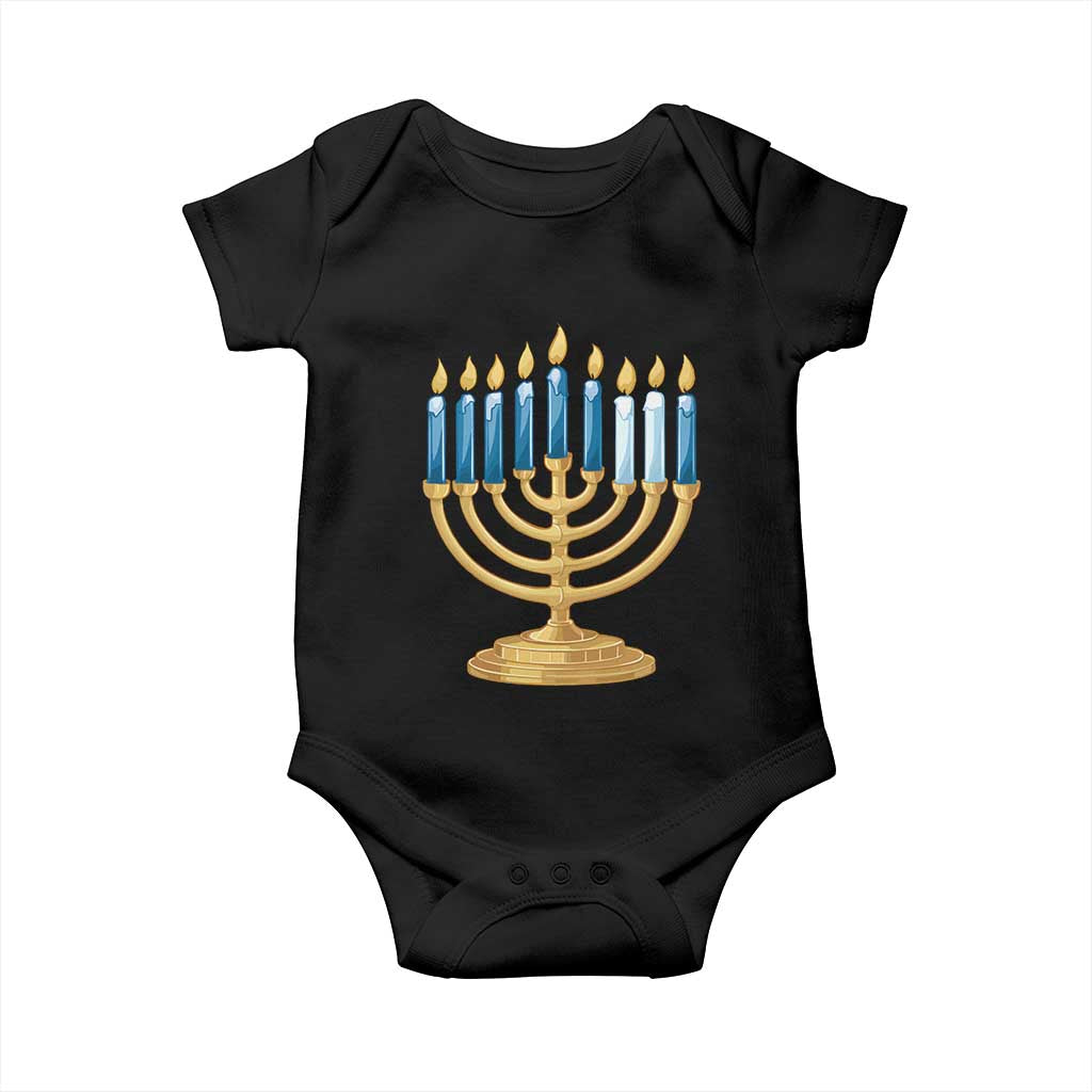 Funny 67 Hanukkah Baby Onesie Chanukah Menorah Sixth Seventh Night - Wonder Print Shop