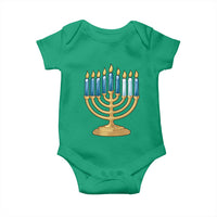 Funny 67 Hanukkah Baby Onesie Chanukah Menorah Sixth Seventh Night - Wonder Print Shop