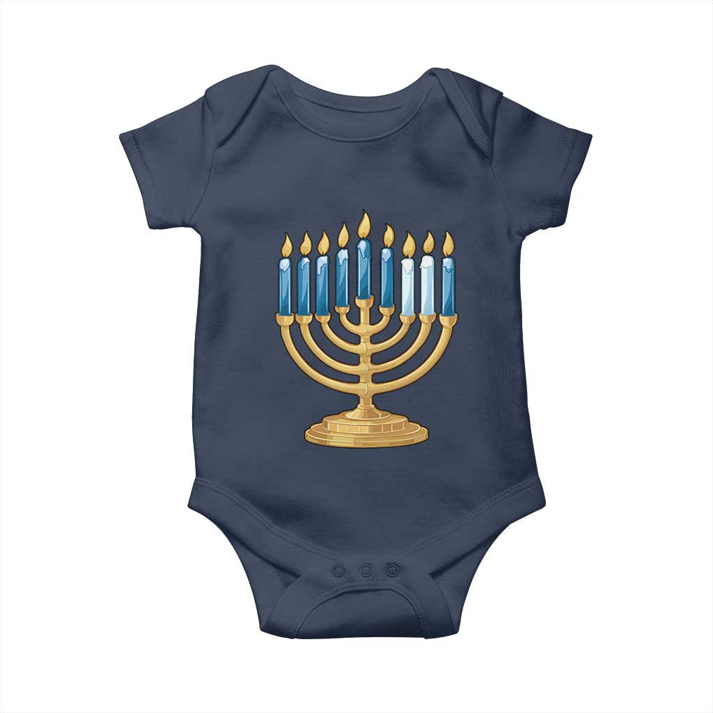 Funny 67 Hanukkah Baby Onesie Chanukah Menorah Sixth Seventh Night - Wonder Print Shop
