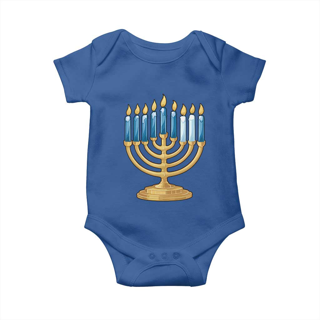 Funny 67 Hanukkah Baby Onesie Chanukah Menorah Sixth Seventh Night - Wonder Print Shop