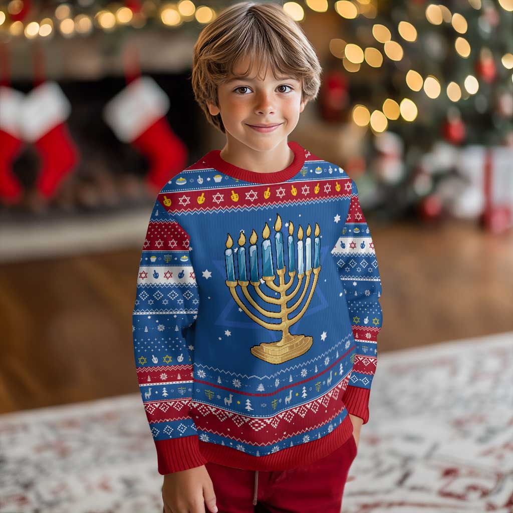 Funny 67 Chanukah Hanukkah Ugly Sweater Menorah Sixth Seventh Night - Wonder Print Shop