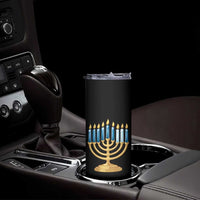 Funny 67 Hanukkah Skinny Tumbler Chanukah Menorah Sixth Seventh Night - Wonder Print Shop
