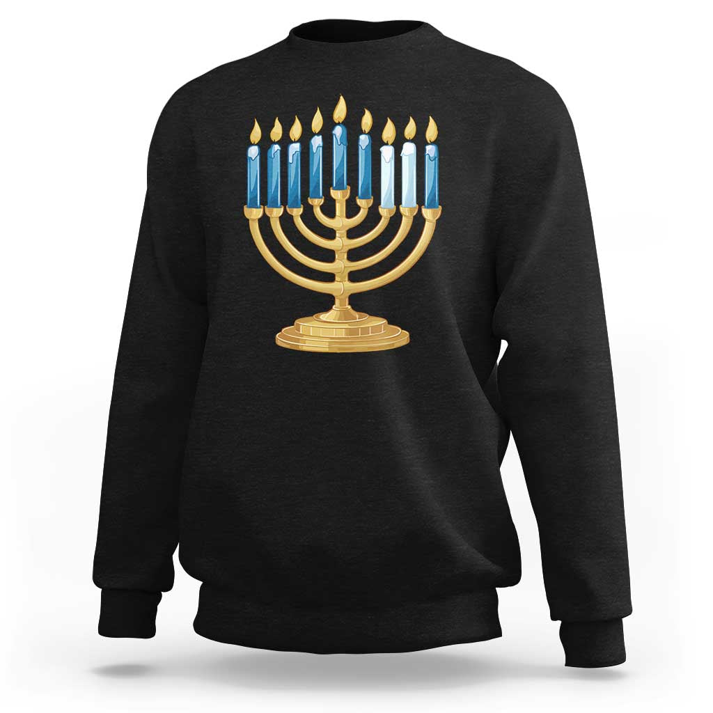 Funny 67 Hanukkah Sweatshirt Chanukah Menorah Sixth Seventh Night - Wonder Print Shop