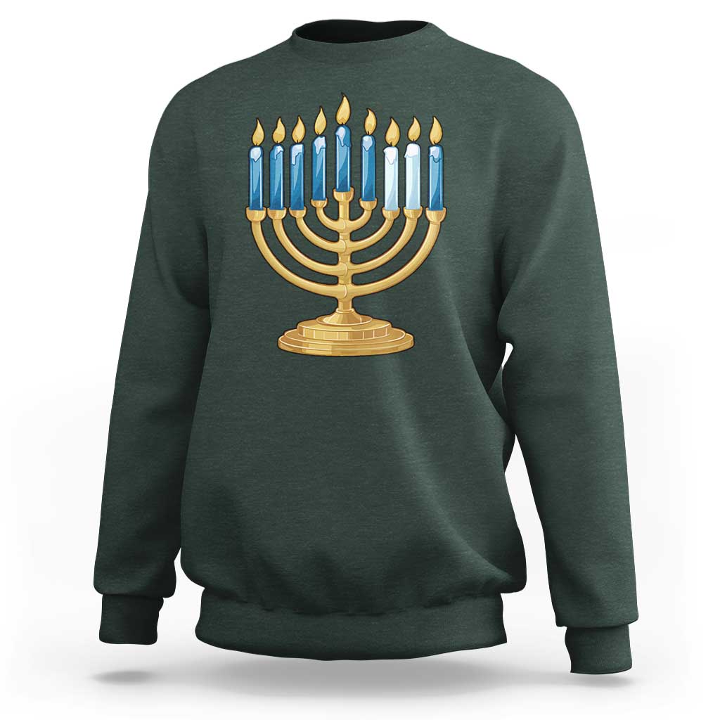 Funny 67 Hanukkah Sweatshirt Chanukah Menorah Sixth Seventh Night - Wonder Print Shop