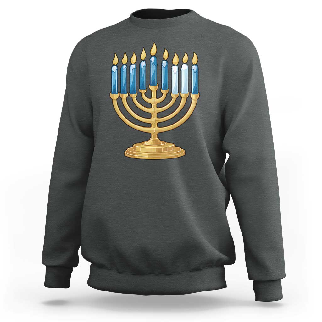 Funny 67 Hanukkah Sweatshirt Chanukah Menorah Sixth Seventh Night - Wonder Print Shop
