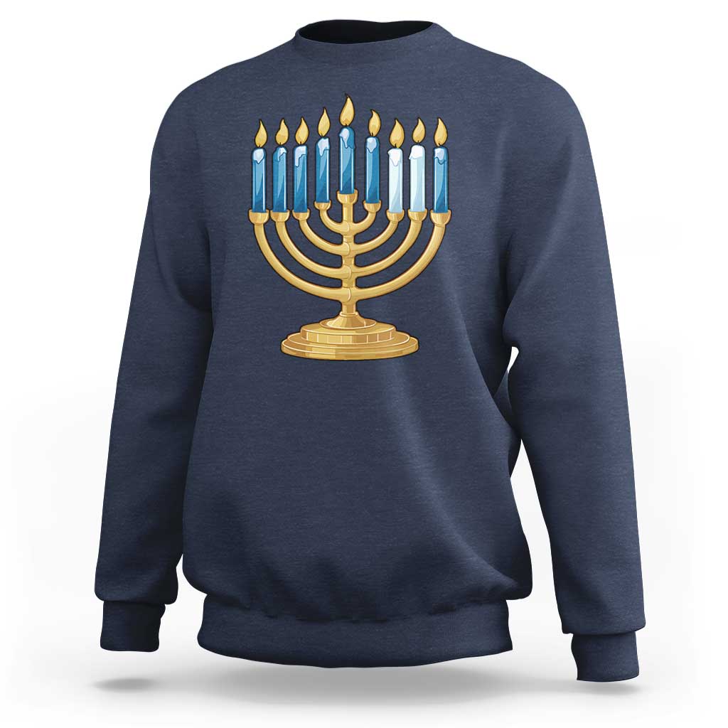 Funny 67 Hanukkah Sweatshirt Chanukah Menorah Sixth Seventh Night - Wonder Print Shop