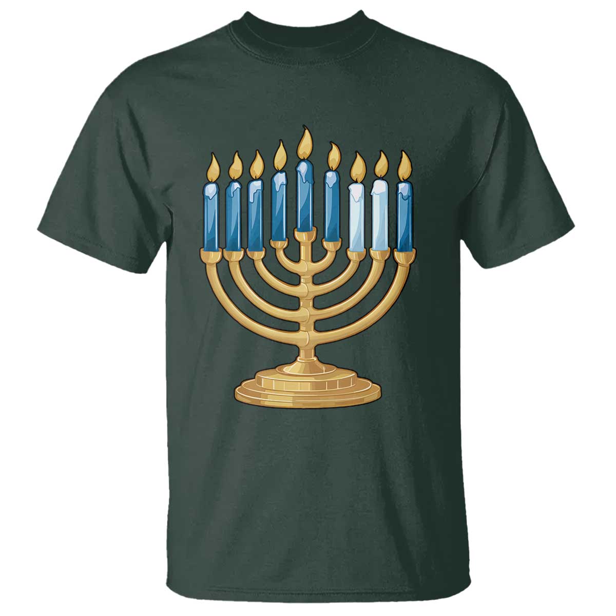 Funny 67 Hanukkah T Shirt Chanukah Menorah Sixth Seventh Night - Wonder Print Shop