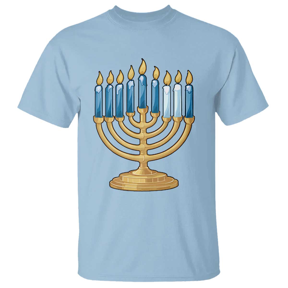 Funny 67 Hanukkah T Shirt Chanukah Menorah Sixth Seventh Night - Wonder Print Shop
