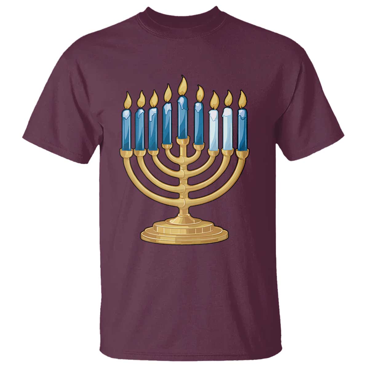 Funny 67 Hanukkah T Shirt Chanukah Menorah Sixth Seventh Night - Wonder Print Shop
