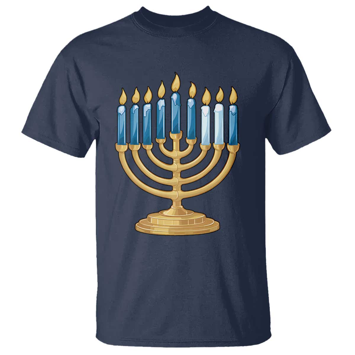 Funny 67 Hanukkah T Shirt Chanukah Menorah Sixth Seventh Night - Wonder Print Shop