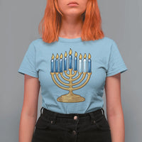 Funny 67 Hanukkah T Shirt For Women Chanukah Menorah Sixth Seventh Night - Wonder Print Shop