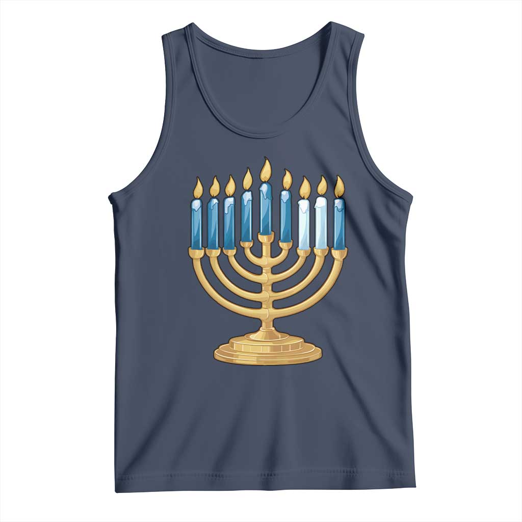Funny 67 Hanukkah Tank Top Chanukah Menorah Sixth Seventh Night - Wonder Print Shop