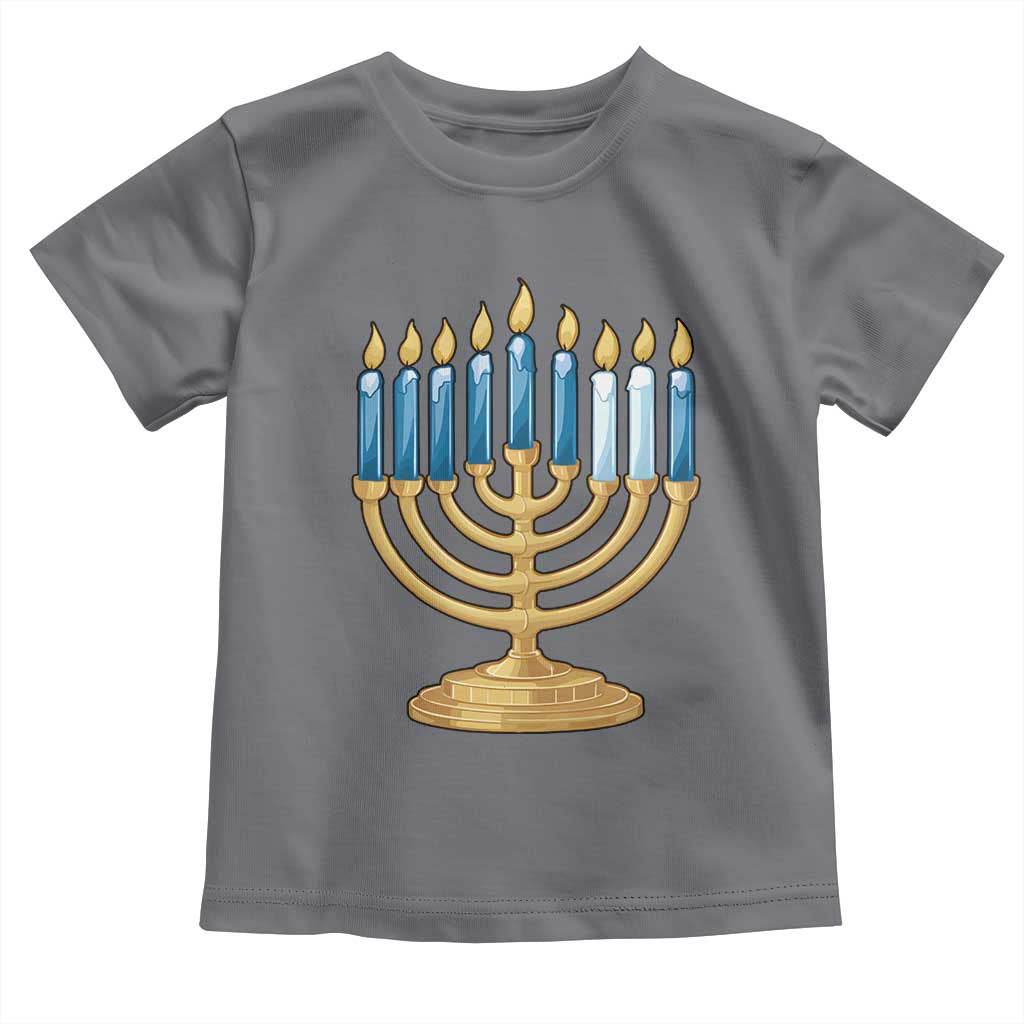 Funny 67 Hanukkah Toddler T Shirt Chanukah Menorah Sixth Seventh Night - Wonder Print Shop