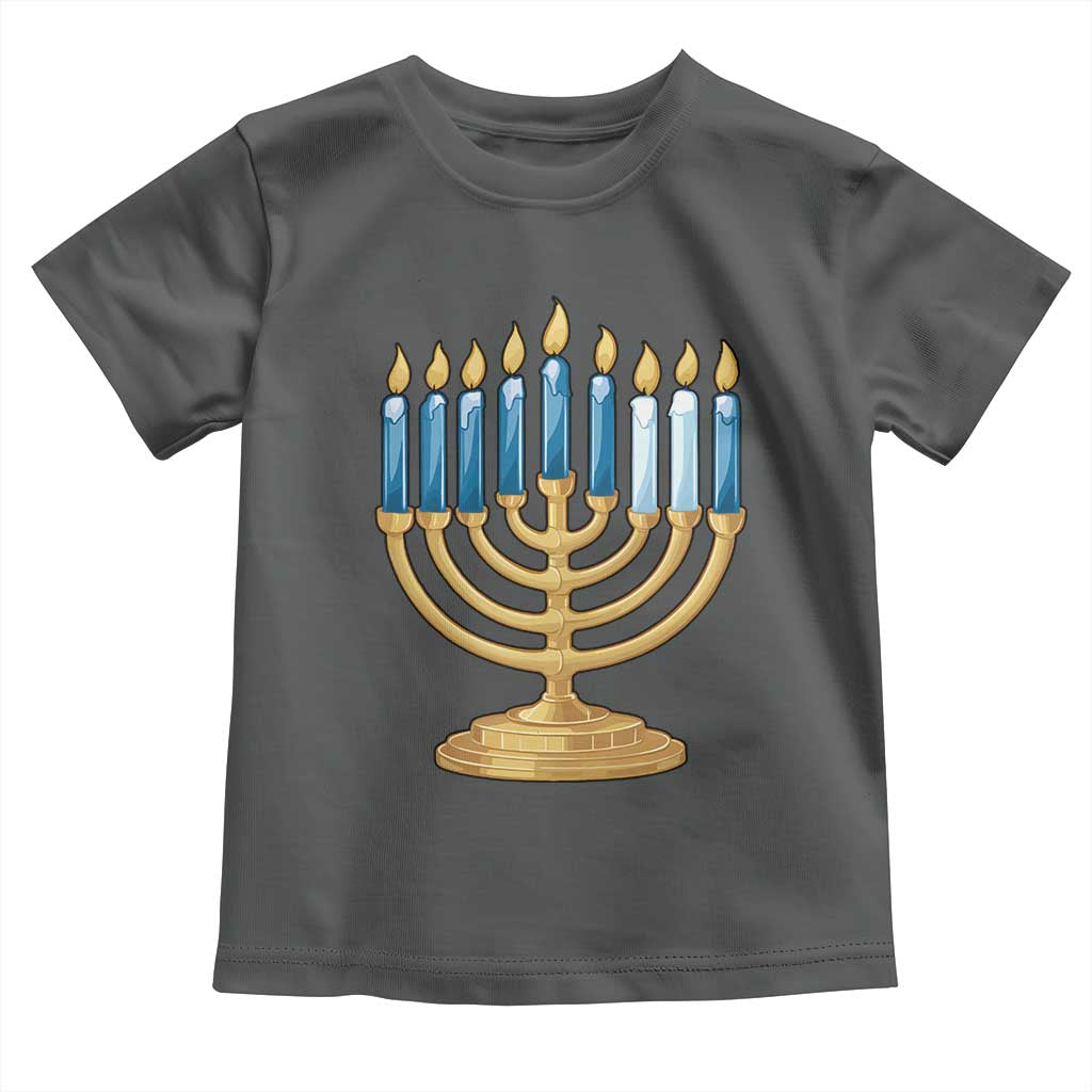 Funny 67 Hanukkah Toddler T Shirt Chanukah Menorah Sixth Seventh Night - Wonder Print Shop