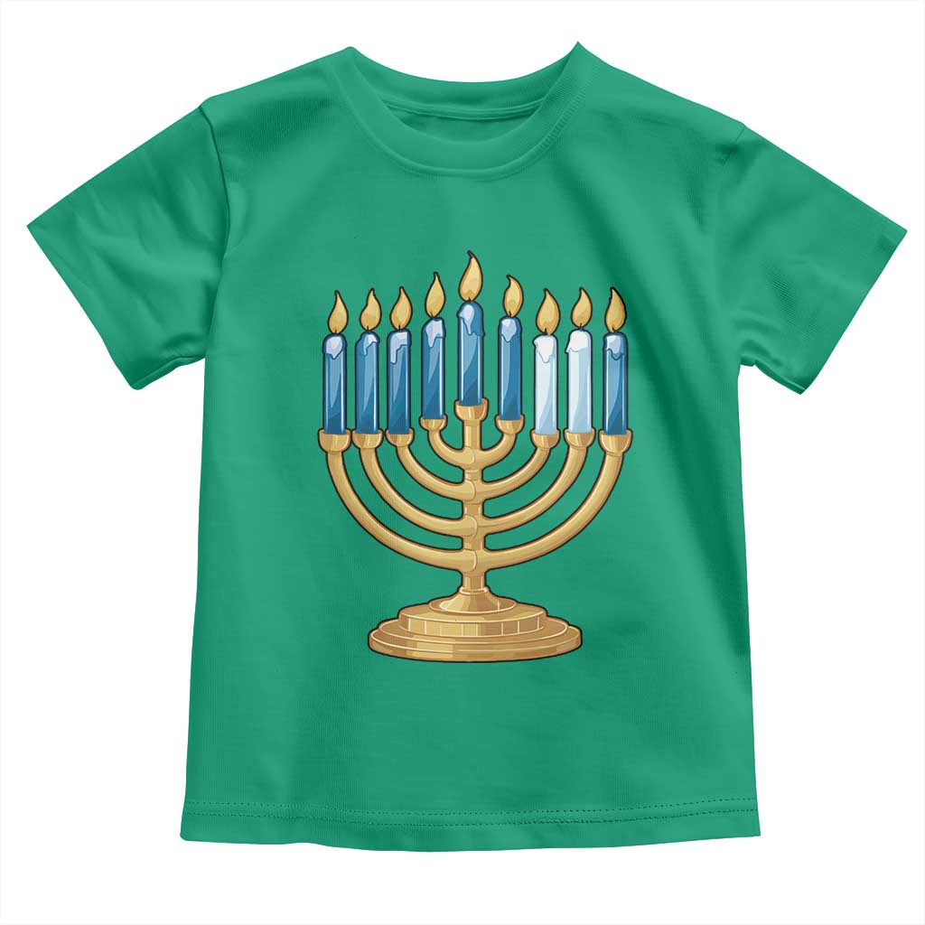 Funny 67 Hanukkah Toddler T Shirt Chanukah Menorah Sixth Seventh Night - Wonder Print Shop