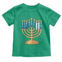 Funny 67 Hanukkah Toddler T Shirt Chanukah Menorah Sixth Seventh Night - Wonder Print Shop