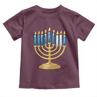 Funny 67 Hanukkah Toddler T Shirt Chanukah Menorah Sixth Seventh Night - Wonder Print Shop