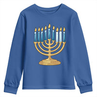 Funny 67 Hanukkah Youth Sweatshirt Chanukah Menorah Sixth Seventh Night - Wonder Print Shop