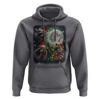 Funny Christmas Three Raccoons 67 Hoodie Trash Panda Moon Howling Six Seven Meme - Wonder Print Shop