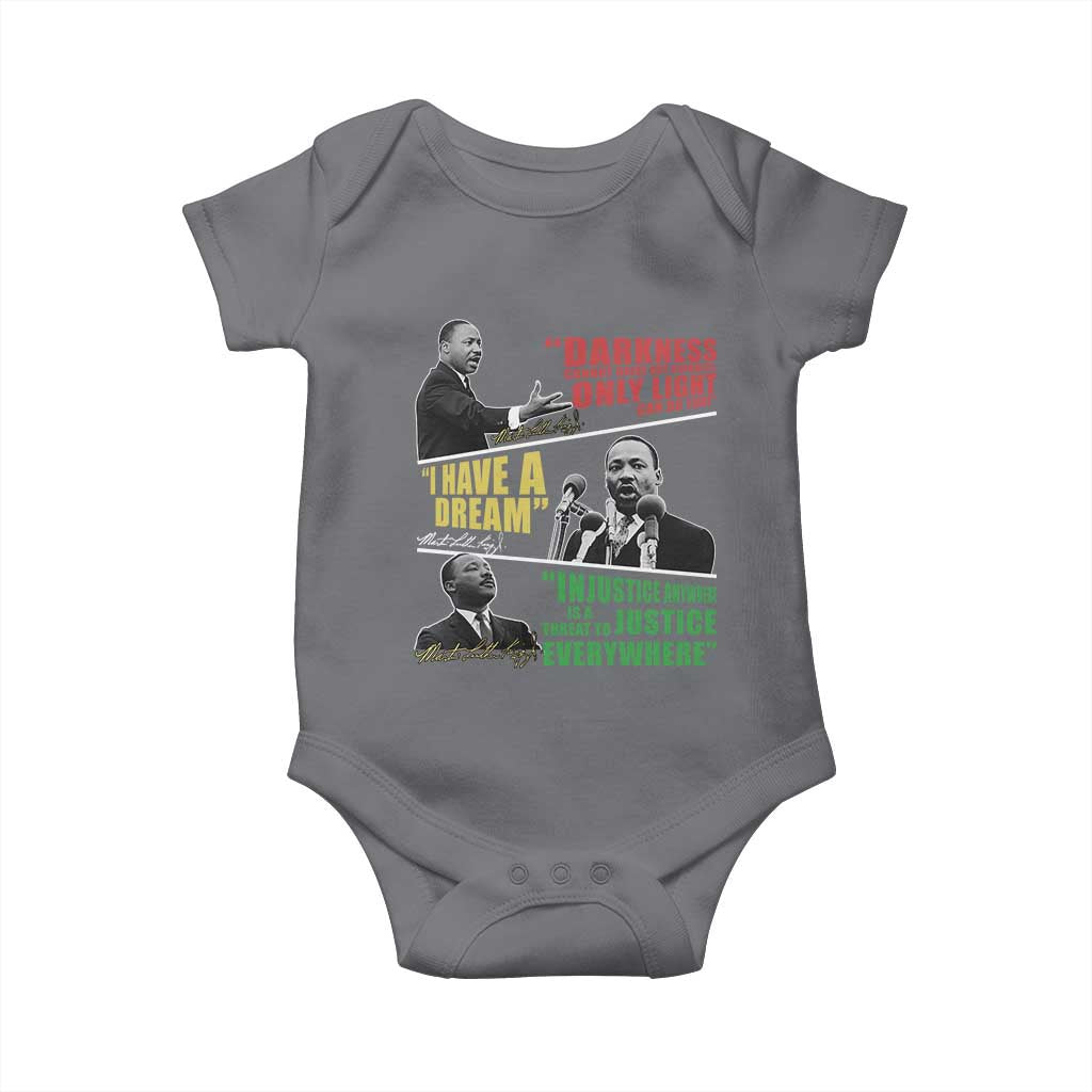 Martin Luther King MLK Quotes Black History Leaders Baby Onesie