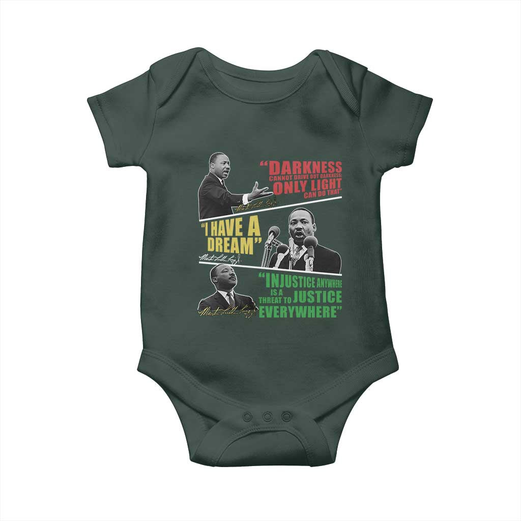 Martin Luther King MLK Quotes Black History Leaders Baby Onesie