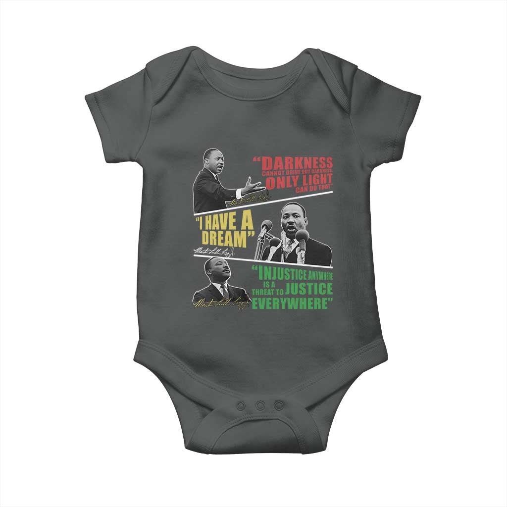Martin Luther King MLK Quotes Black History Leaders Baby Onesie
