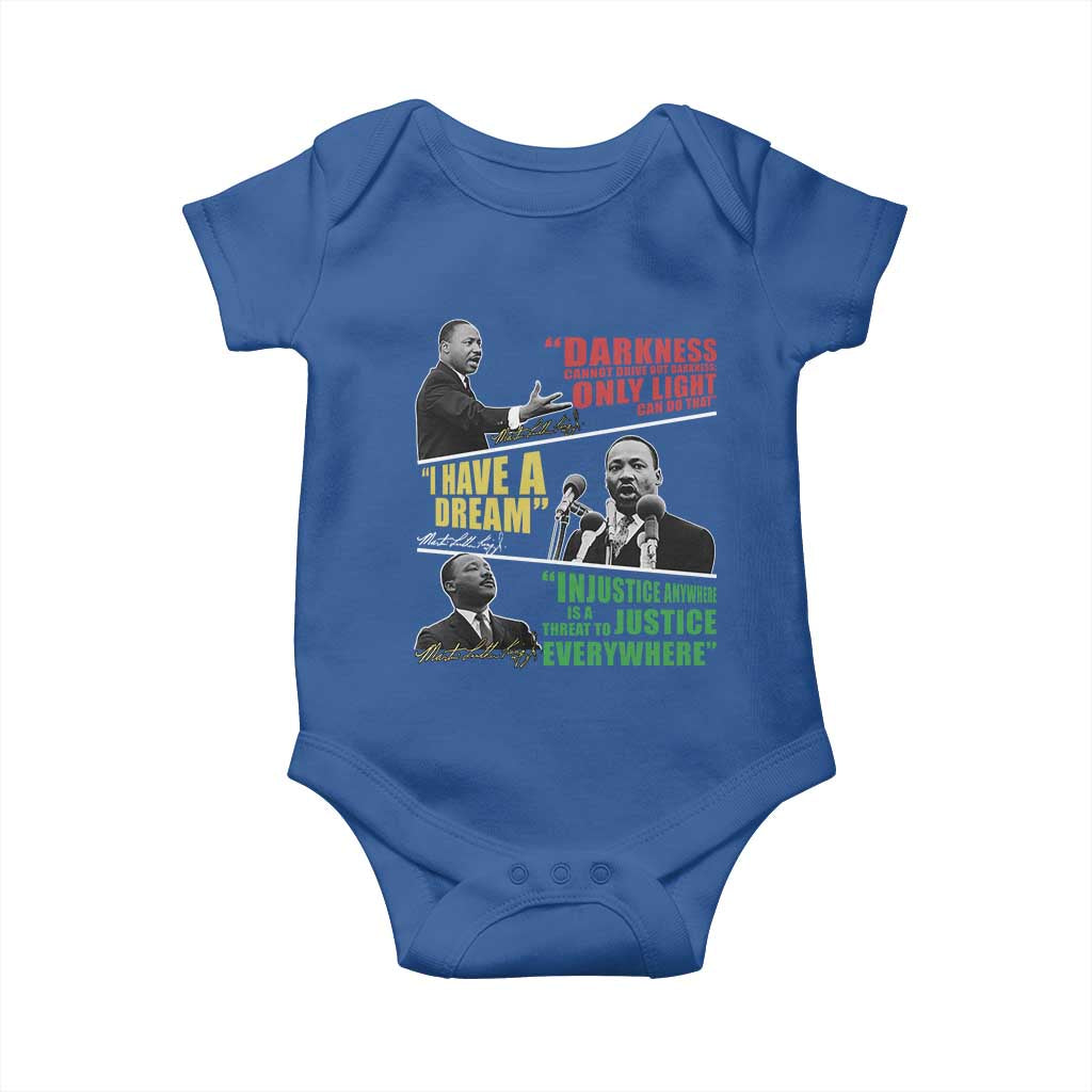 Martin Luther King MLK Quotes Black History Leaders Baby Onesie
